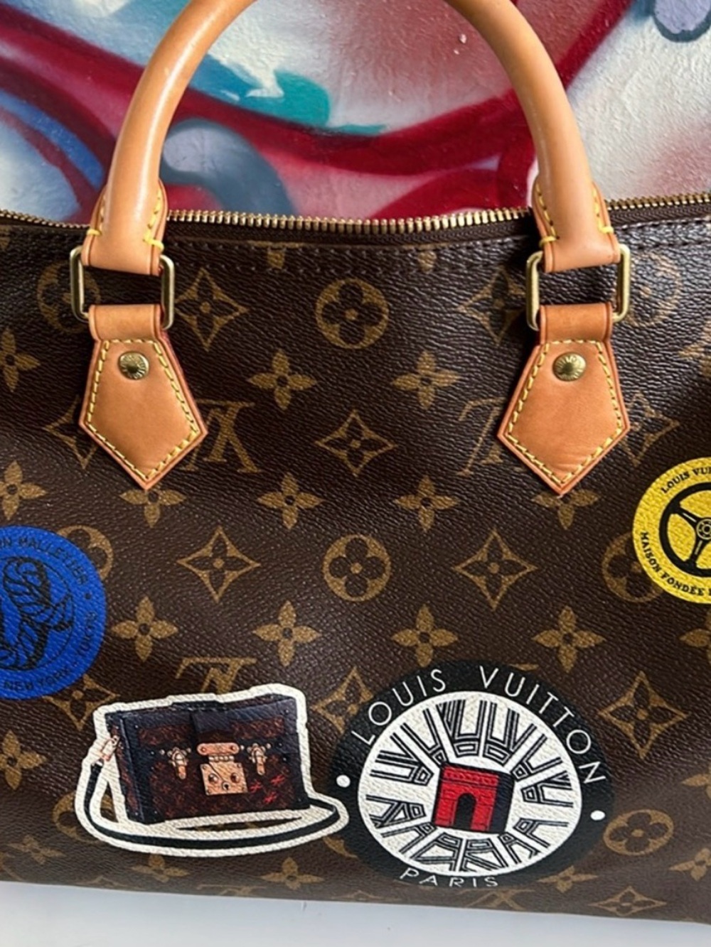 Louis Vuitton Brown Monogram Bag with Tan Accents - Picture 3 of 14